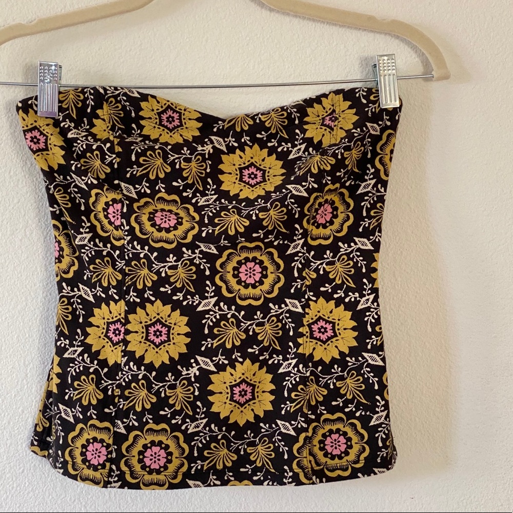 Free people strapless top.